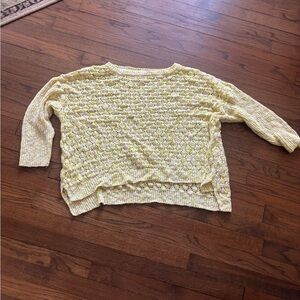 EVRI Women's Light Yellow Textured Sweater